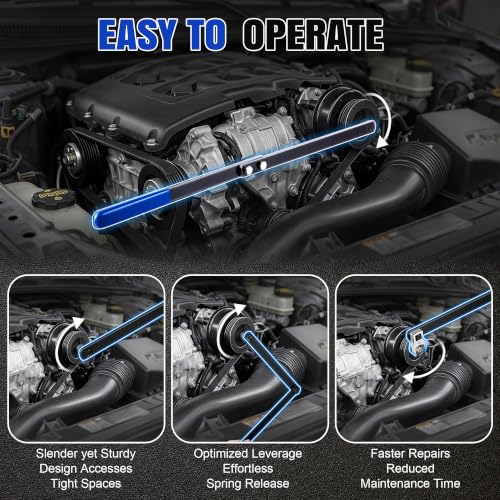 Image of Meonum Universal Serpentine Belt Tool Kit, Tensioner Wrench(Blue)