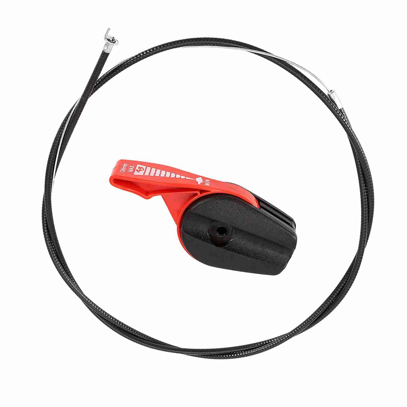 Wakects Interruttore Universale per Rasaerba, Cavo Acceleratore 59 Pollici, Facile Installazione, Rosso