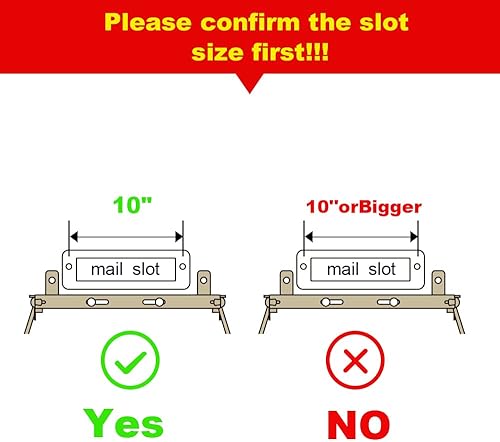 Miniatura 2 de Indoor Wall Mount Mail Catcher Bag Door Slot Post Box Basket Mail Boxes Organizer Security White