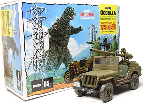 MPC Godzilla Army Jeep 1:25 Scale Model Kit (MPC882)