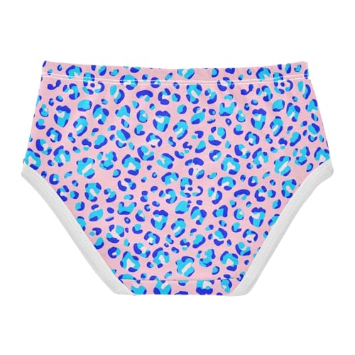 Joisal Blue Leopard Spots Pink Girls Underwear Toddlers 2t Cotton Little Girl Panties Fun Print Kids Briefs Undies2
