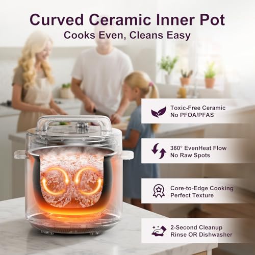 Fullwill Dual-Pot Electric Pressure Cooker 6+5QT(2026 Upgraded), 12-in-1 Multi-Cooker for Pressure Cooking, Soup, Yogurt, Stew, Rice - Image 6