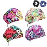 JoyRing 4Pcs Bouffant Scrub...