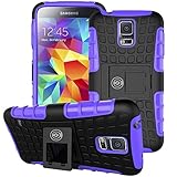 Cable And Case, Galaxy S5 Case Purple - Ultra Tough Protection For Your Samsung Galaxy S5 Phone