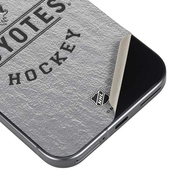 Skinit Decal Phone Skin Compatible with Google Pixel 9a - Officially Licensed NHL Arizona Coyotes Black Text Design