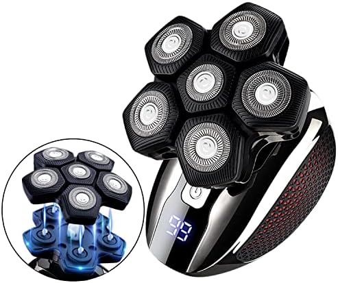 Tiklean Upgraded Electric Razor for Men Head Shaver for Bald Men Grooming Kit Wet Dry Rotary Shavers Nose Hair Beard Trimmer Clippers Facial Cleansing Brush Waterproof USB Charging Rechargeable