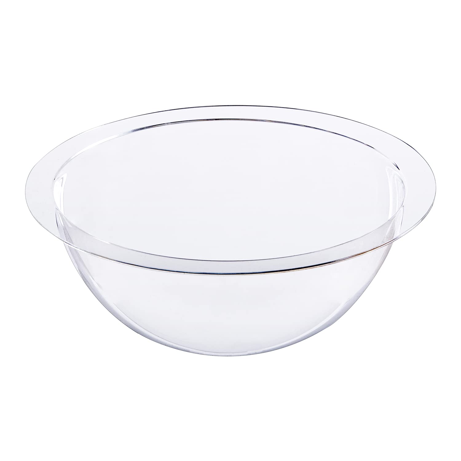 HMF 46735 Demi-sphère en acrylique, avec bord et capot en acrylique, pour le bricolage, diamètre : 35 cm, transparente