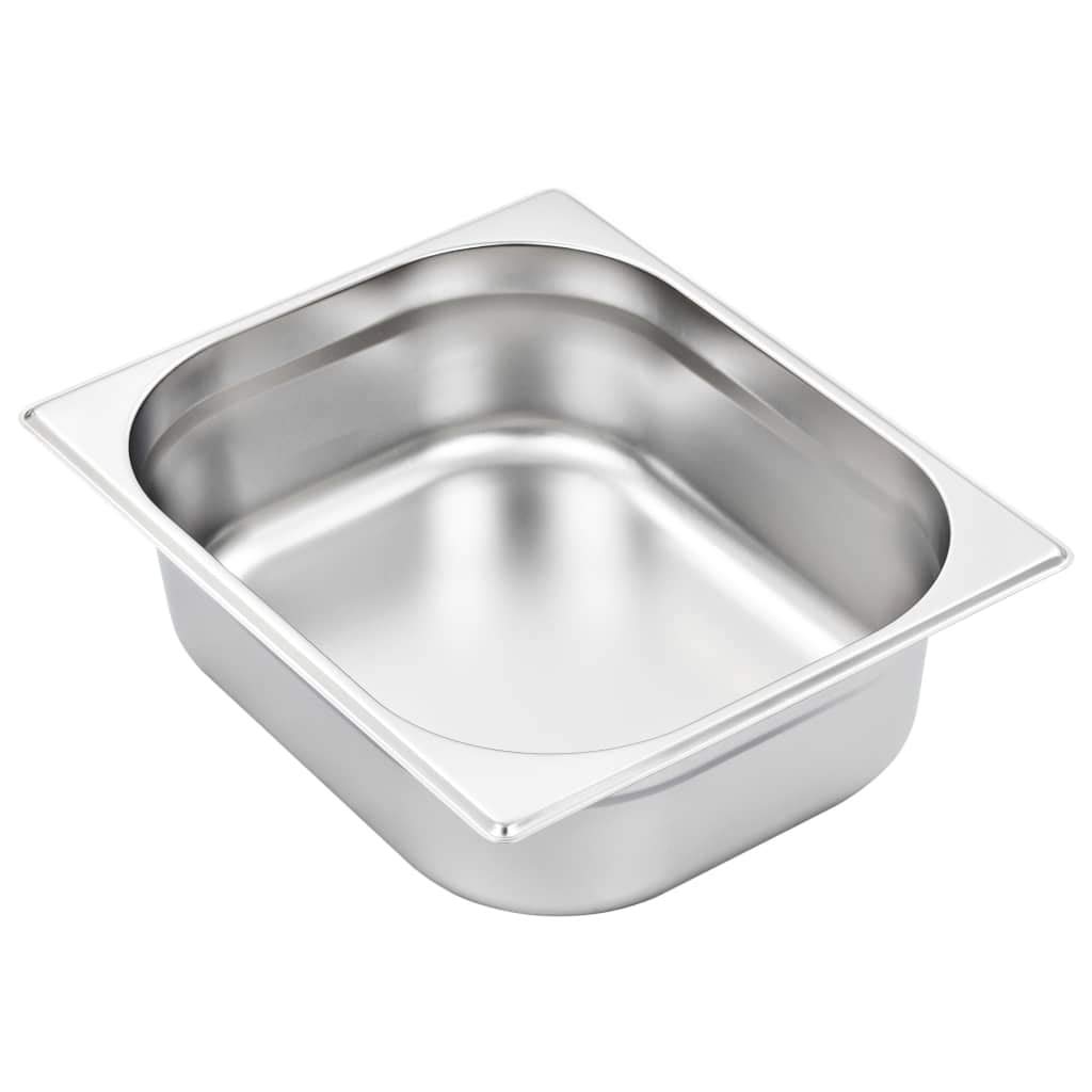 Contenitori Gastronorm 4 pz GN 1/2 100 mm in Acciaio Inox-50888