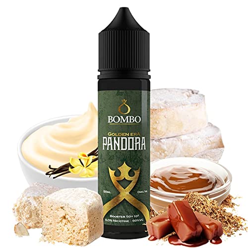 E-liquid Bombo PANDORA 50ml - 60% VG / 40% PG - Tabaco rubio con vainilla de Madagascar, azúcar caramelizado, mantequilla y virutas de polvorón Cover