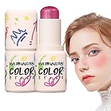 ✿✿✿【Seguro y efectivo】El rubor en crema es suave y terso al tacto, con una fina textura en polvo que mejora la adherencia a la piel, haciéndola tan ligera como una segunda piel y tan fina como el terciopelo. Deslice suavemente, el color natural se adapta a la piel, dando a las mejillas una tez encantadora.
