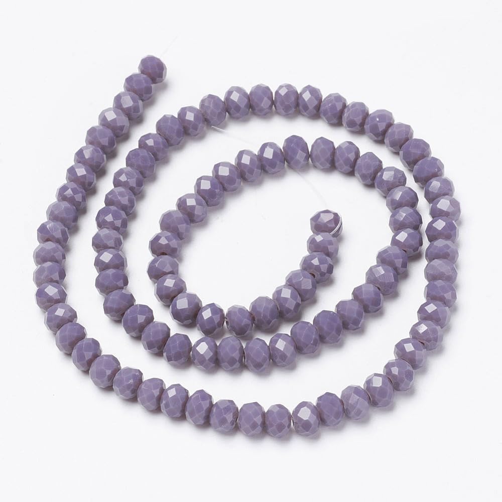 Perlin Czech Bohemian Crystal Beads, 3 mm x 2 mm, Czech Beads, CZ Glass Faceted Rondelle Beads, Glass Beads, 1 Strand - Image 3