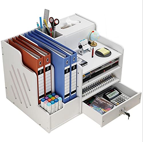 卓上収納ボックス ファイルボックス 大容量 小物入れ 書類整理 事務用品 卓上収納ラック デスク上置き棚 書類収納ケース 机上収納ボックス カラ 卓上 ファイルラック 多機能 デスク上置棚 書類ラック A4ファイル フォルダー 書類入れ 書類ホルダー/トレー 仕切り ファイルスタンド 新聞 雜誌 事務用品 組立簡単 学校 オフィス