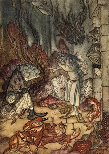 Pintura sobre lienzo SERENDIPITP de Arthur Rackham en alta resolución y óleo 60x90cm