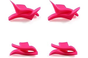 4 Pairs of Reusable Silicone Winged Eyeliner Stamp with Classic and Dramatic Styles