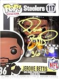 Jerome Bettis Signed Pittsburgh Steelers Funko Pop! #117 Beckett 42564 - Autographed NFL Figurines
