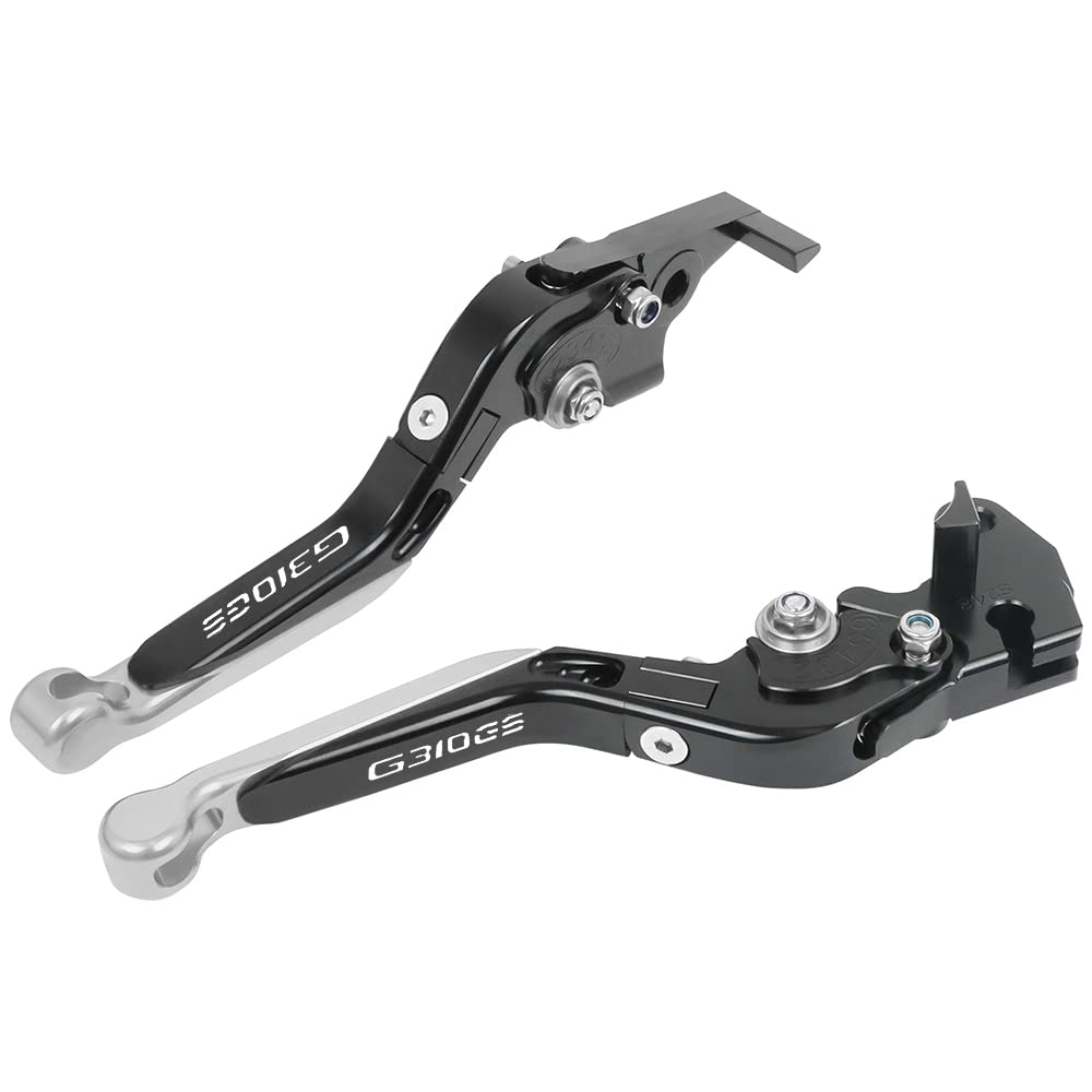 Beqlxta Sliver-2 Brake Clutch Adjustable Lever​ For G310gs G 310Gs G310 Gs 310 2021-2023 Motorcycle Adjustable Cnc Brake Clutch Levers Folding Extendable Handles Lever(Sliver-2)