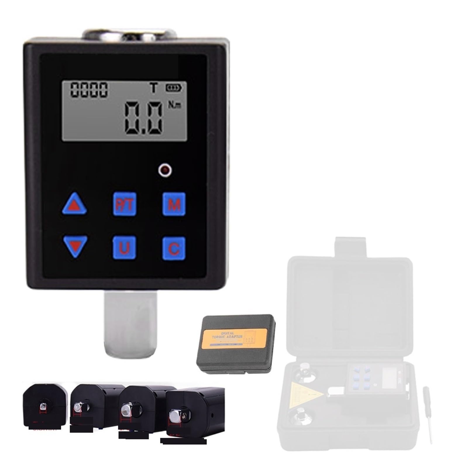 Dinamometrica Digital, Medidor de Torque Digital 0.3-340 NM Adaptador de medidor de Torque Ajustable Llave de torsión electrónica Profesional Herramientas de reparación de inspección(2-200N.m)