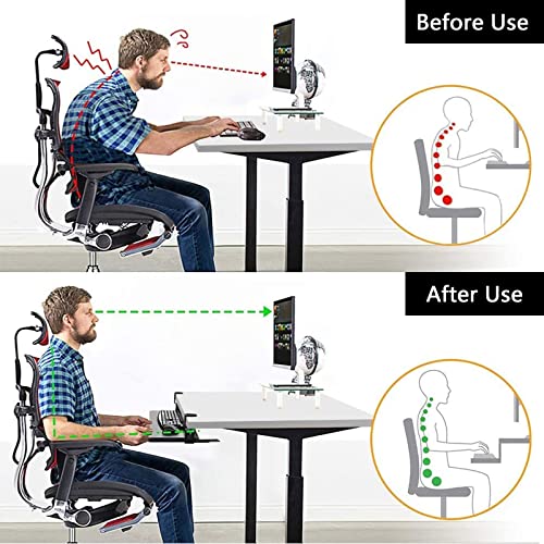 Piattaforma mouse estensibile da scrivania - Vassoio ergonomico per tastiera sotto la scrivania, ripiano scorrevole per tastiera con morsetto/bracciolo per computer/staffa di supporto per poggiapols