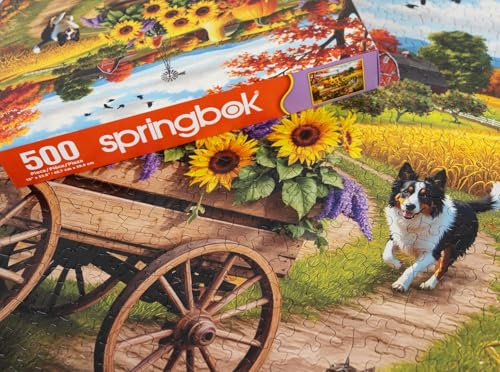 Springbok Fall Wagon Wonders Rompecabezas de 500 Piezas para Adultos con Corte Único, Hecho en USA, Materiales Ecológicos miniatura 4