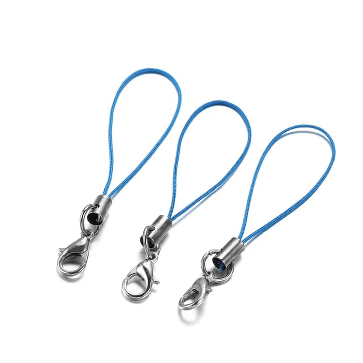 20/50/100 pezzi cordino lariat cordoncini chiusura a moschettone corda portachiavi ganci set mobile ciondoli portachiavi ciondolo portachiavi accessori-rosa 01,20 pezzi