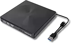 Gravador DVD Externo USB 3.0 e Tipo-C KP-HD845 - Portátil, Alta Velocidade e Compatível com Windows, macOS e Linux
