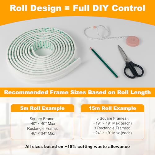 Moldura de pared para despegar y pegar para decorar salones y dormitorios 6