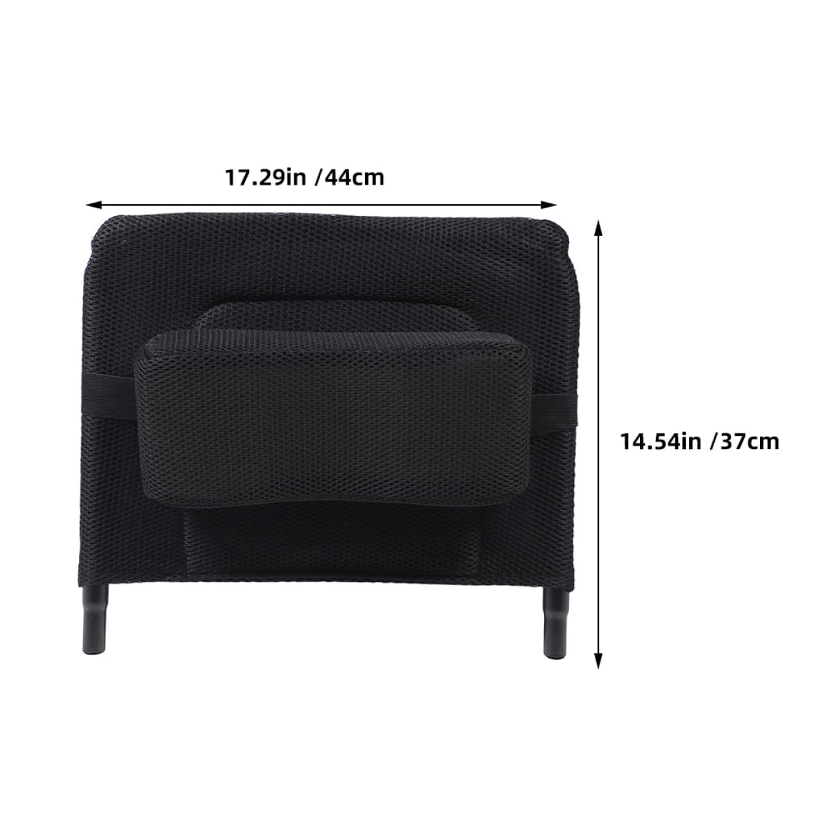 Didiseaon Stable Wheelchair Back Support Removable Cushion Comfortable Backrest Cushion Breathable Back Support Universal Back Support for Wheelchairs