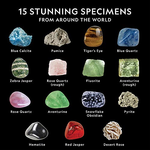National Geographic Rocks & Mineral Collection - Rock Collection Box for Kids with 15 Gemstones and Crystals, Geology for Kids, Crystal Collection, Science Kit, Rock Gift (Amazon Exclusive) - Image 3
