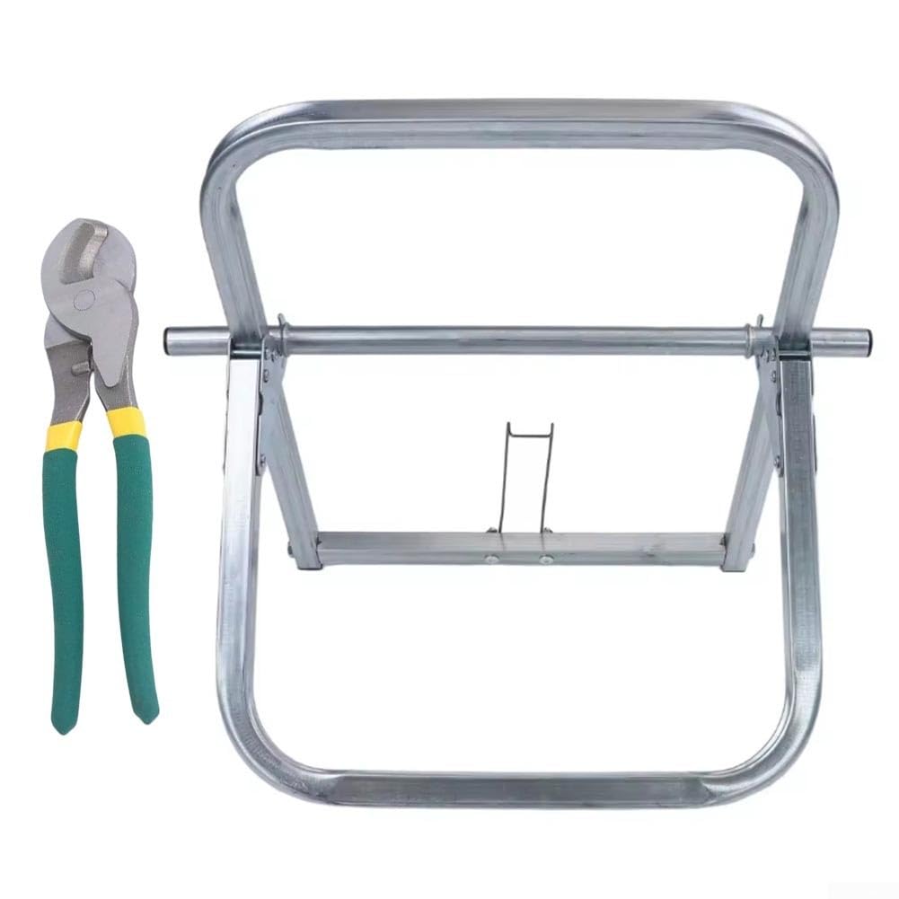 Support de bobine de câble en fibre optique en alliage de cuivre avec base pliable et vilebrequin pour les opérations sur le terrain