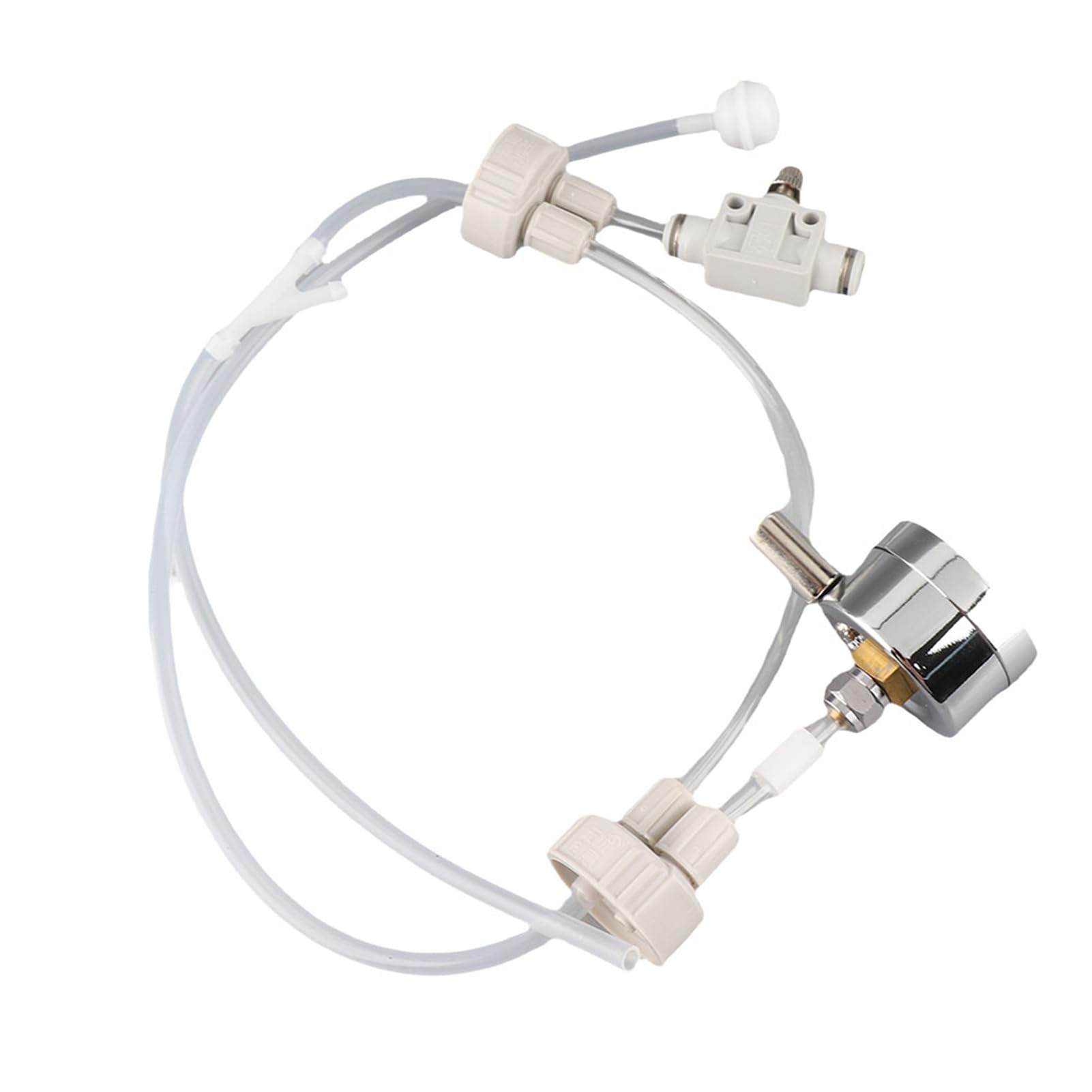 Estink Kit de système de production de CO2 pour aquarium D201 Tube Valve Guage Bouchon pour plante de mousse
