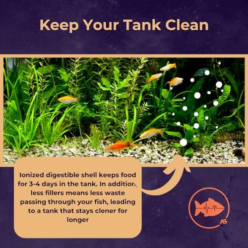 Ark BioRite (4oz, Guppy) Fish Food Species Specific - All Natural - Science Based Formula - Cleaner Water - Nutritional Powerfood for Special Fish Breeders, No Fillers - 4