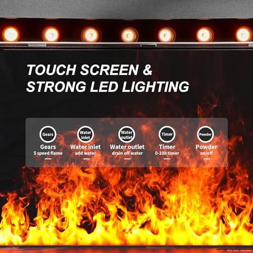 Water Vapor Fireplace Features