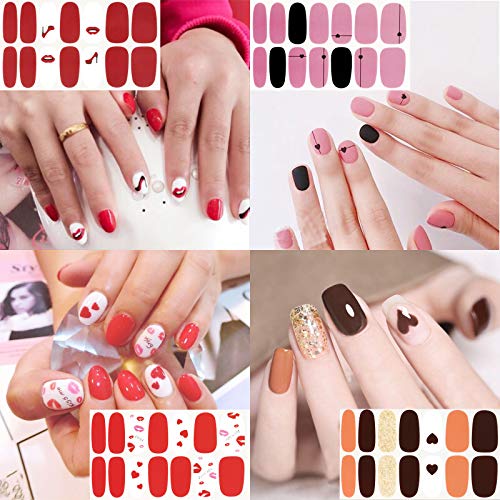UFLF 12 Fogli Adesivi Unghie Nail Art Nail