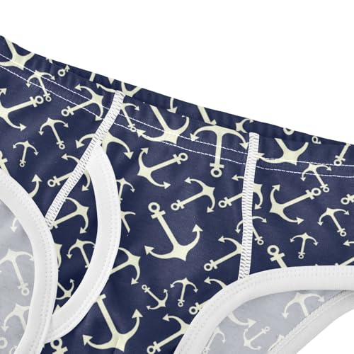 Boys' Exclusive Briefs Toddler Underwear 95% Combed Cotton Boxerbriefs 2T Nautical Anchor Pattern 474