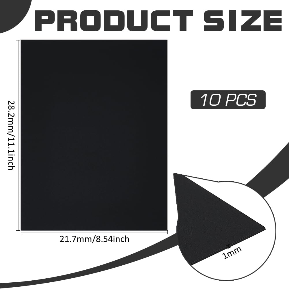 BENECREAT 10 Inserti Rettangolari In Plastica Bianca Per Visiera Da Baseball – 28,2 X 21,7 Cm – Fai Da Te E Riparazioni Cappelli