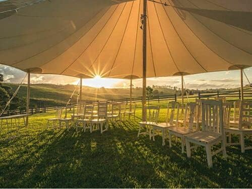 Waterproof Commercial Wedding Event Beach Pool Patio Marquee Star Stretch Umbrella Tent NEW (35ft.(D) x 20ft.(H) (Cover & Poles))