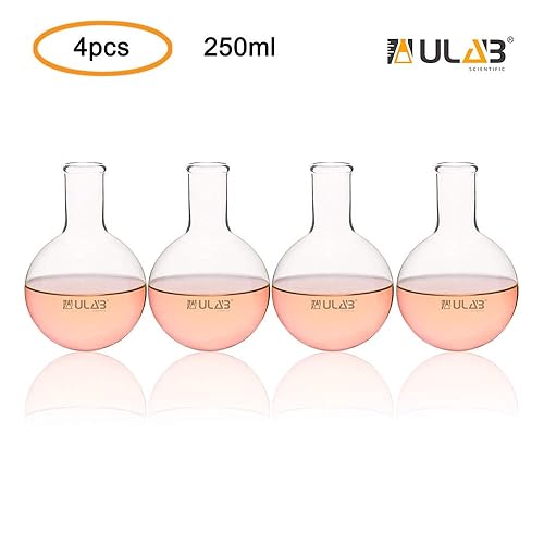 Miniatura 2 de ULAB Decantadores de vino de vidrio, fondo plano, matraz de 34 onzas, material de vidrio de borosilicato 3.3, UBF1015