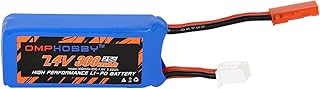 OMPHOBBY T720 RC Airplane Battery 7.4V 300mAh with Battery Hook & Loop