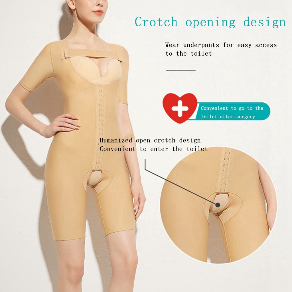 sous-vêtements pour Femmes Contrôle du Ventre Transparent Body de Compression Étape 1 Post-Chirurgical Gaine Mi-Cuisse