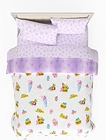 Vista 38 de Franco Bratz Fashion Bedding - Juego de edredón y sábanas súper suaves de 7 piezas con funda, tamaño Queen, (producto 100% oficial)