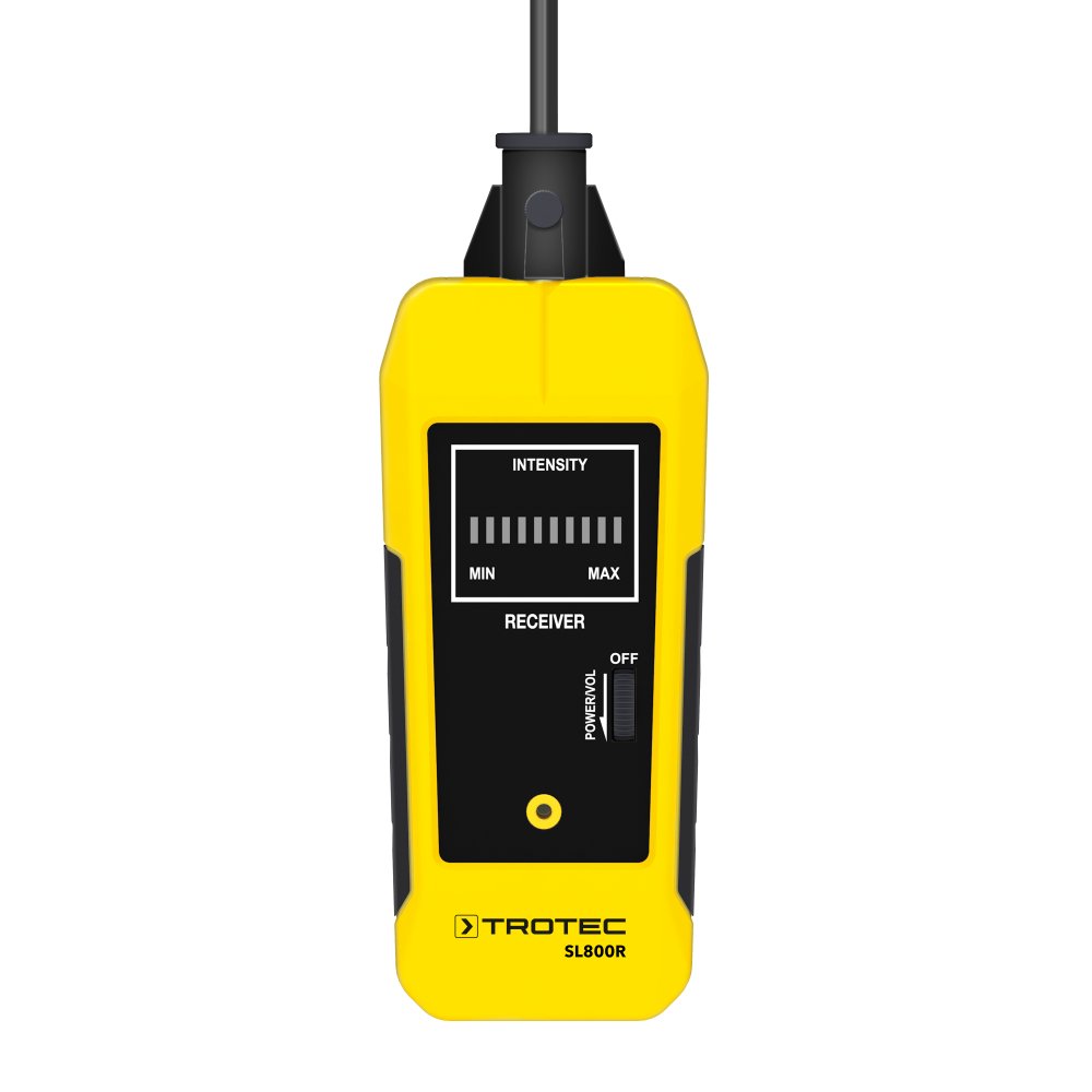 TROTEC Détecteur de fuites à ultrasons SL800 | avec sonde à bruits de Structure | avec sonde à bruits aériens