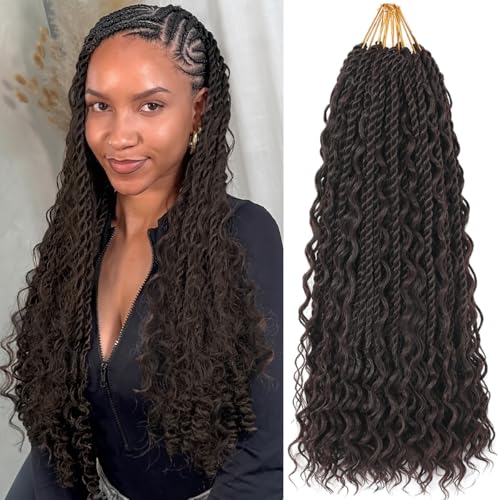 18 Inch 9 Packs Senegalese Twist Crochet Hair for...