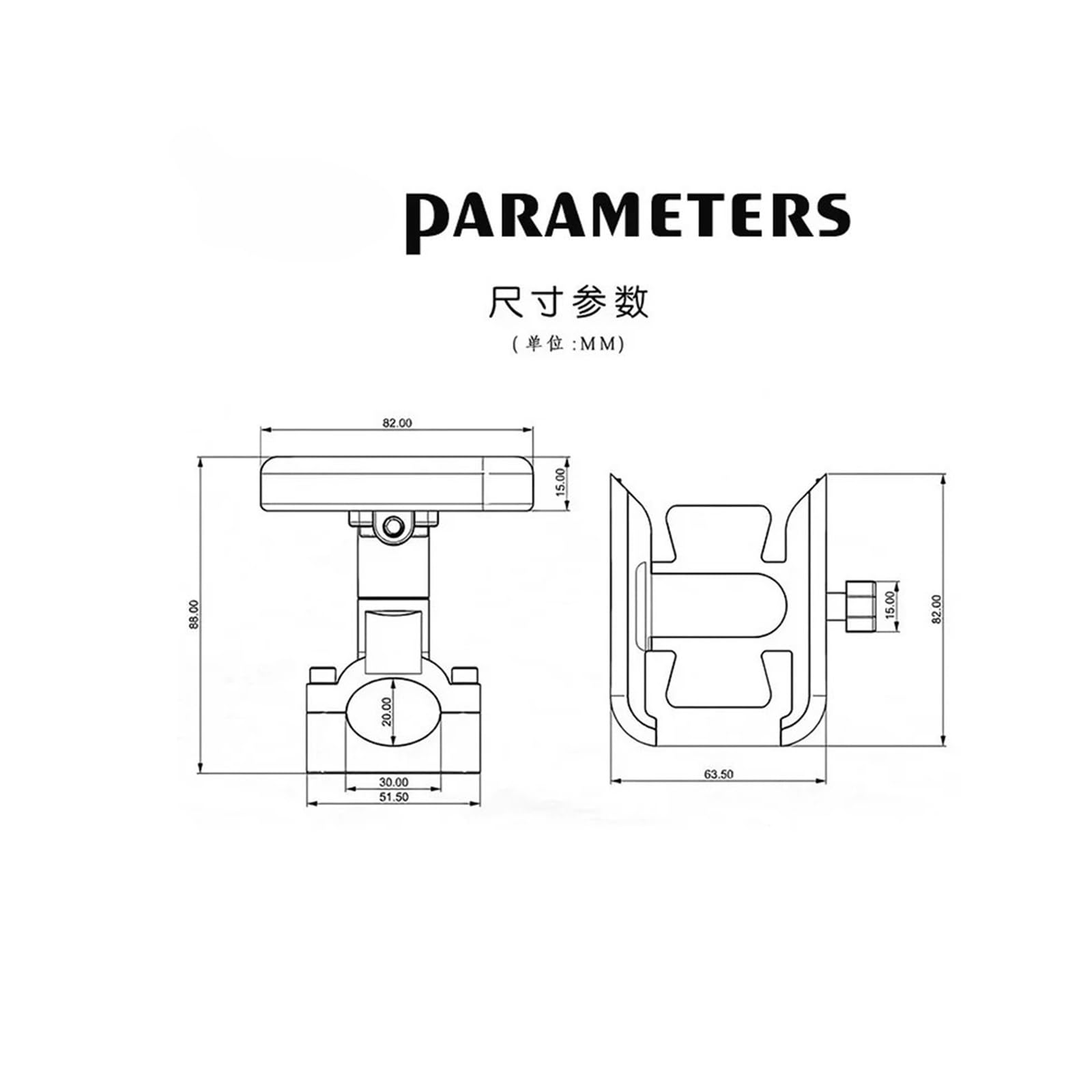 Soporte Teléfono Móvil Motocicleta para Hon@&da PCX 125 Soporte para Teléfono PCX 125/150/160 Accesorios 2019-2025 Soporte para Teléfono para Motocicleta Aleación De Aluminio(NN-1)
