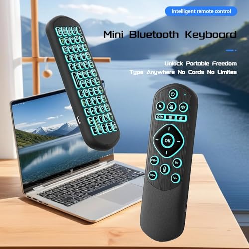 iPazzPort Air Mouse & Bluetooth Universal Remote, Backlit 2.4G USB Remote Control, for PC, Android, Smart TV, HTPC, Raspberry Pi 5