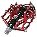 Pedale von RockBros für Mountainbikes, aus Aluminium, 1,4 cm, JT201012L/5, rot