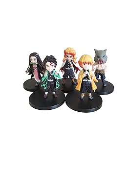 Trunkin Anime Action Figure Set, Multicolor PVC Figurines with Base, 5 Character Collection, 15cm