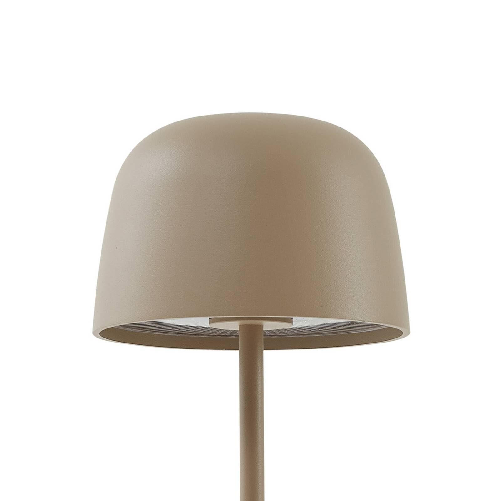 Lindby Dimmbare LED Akku Tischlampe kabellos mit Touchsensor, aufladbar tragbare Tischleuchte für innen außen Outdoor IP54 Lampe Garten