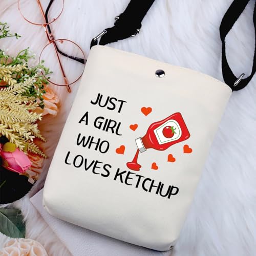 G2TUP Ketchup Lover Gift Who Loves Ketchup Crossbody Bag Food Lover Travel Bag Foodie Gift2