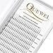 Russian Volume Premade Fans Eyelashes Extension 3D 4D Thickness 0.07/0.10 Curl C/D Length 8-15mm by Quewel (3D-0.10-C, 12mm)