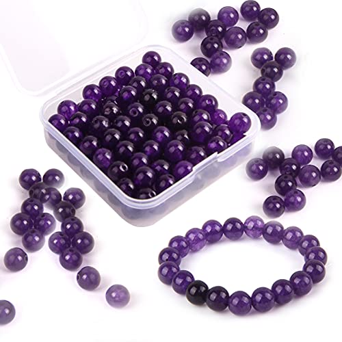 Kit De 418 Perles Naturelles 8mm Pour Fabrication De Bijoux – Bracelets, Colliers, Boucles D’oreilles – Coffret Bricolage Complet